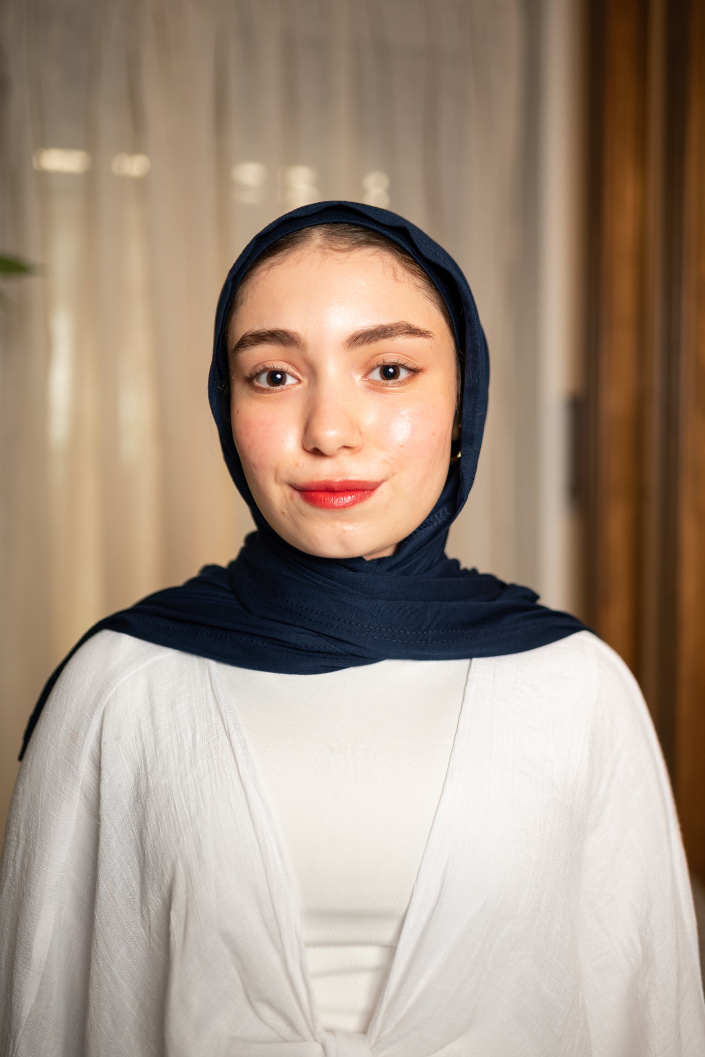 Easy scarf set  ( NAVY )