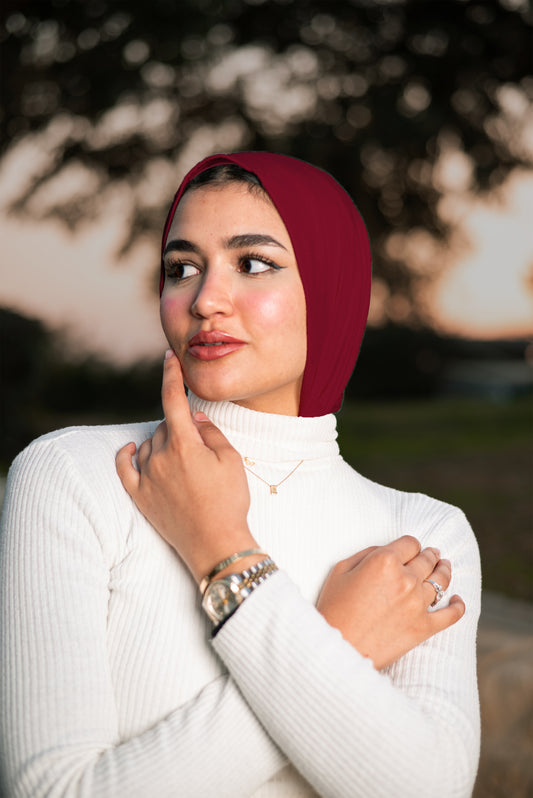EASY SCARF SET  ( LIPSTICK )